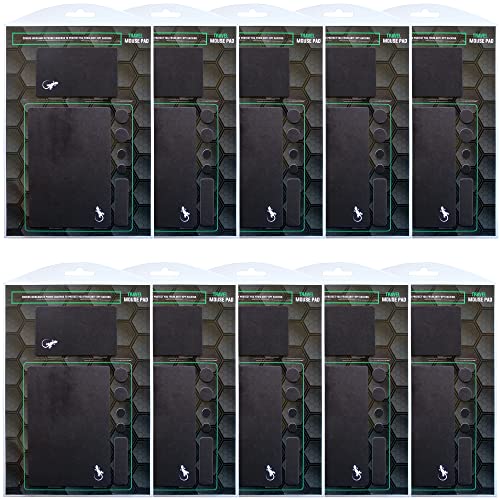 Mouse Pad Adhesive Bottom - Sticks to Any Surface - Portable - Webcam Covers and Screen Cleaner Included (10 Pack - Event Pack) - color: 10 PACK - EVENT PACK