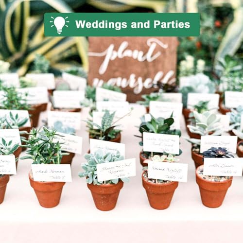 3 Inch Terra Cotta & Terracotta Pots with Drainage - 20 Pack Clay Flowerpots, Succulent Nursery Planter Great for Plants, Crafts, Wedding Favor - color: Brown