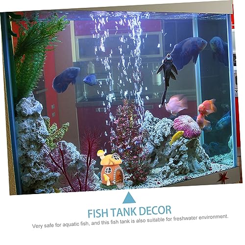 DOITOOL 5pcs Mushroom House Aquarium Decor Resin Fish Hideout for Shrimp and Fish Safe Material Underwater Shelter for for Any Aquarium