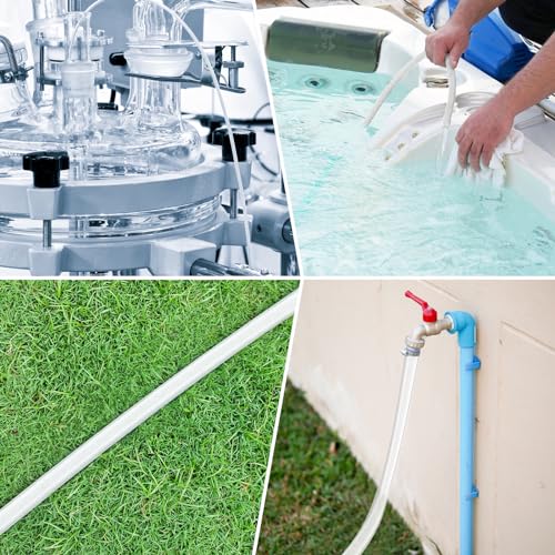 Clear Vinyl Tubing Clear Tubing Clear Hose PVC Tubing (3/4" ID x 1” OD x 10 Feet)