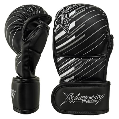 YWChenzy Fighting MMA Sparring Gloves Open Palm Martial Arts Boxing Punching Bag Training Gloves - color: yst1