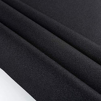 Total Blackout Window Film 100% Light Blocking Non Adhesive No Residue Removable Opaque Static Cling Privacy Glass Tint for Home Bedroom Darkening Heat Control (17.5 in x 13.1 Ft) - color: Black, size: 17.5 Inch x 13.1 Feet