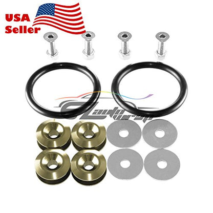 Bronze Bumper Quick Release Fasteners for Car Bumpers Trunk Fender Hatch Lids Kit - color: BRONZE