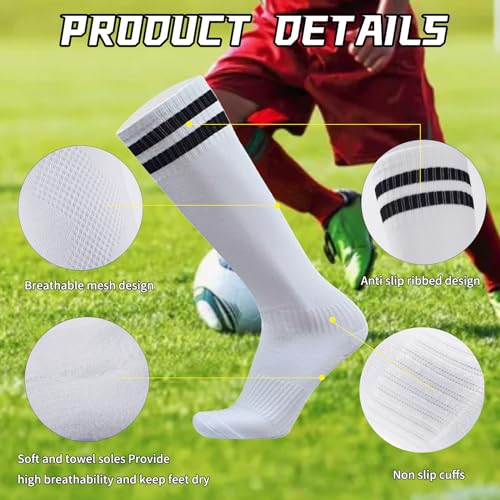 TOMIYO Soccer Shin Guards with Socks Kids 10-12 Calf Protective Equipment - color: Can't, size: Small