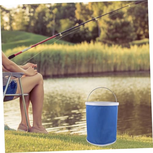 Alipis Collapsible Bucket Oxford Cloth Camping Fishing Car Wash Portable Folding Pail