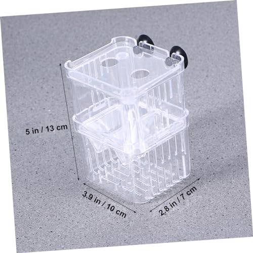 NOLITOY Aquarium Fish Box Fish Hatchery Incubator Double Design Optimal Water and Space-Saving