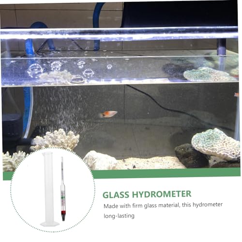 Cabilock 1set Aquarium Hydrometer Measuring Cylinder for Accurate Specific Testing Fish Tanks and Aquaculture