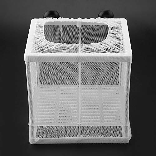Fish Breeder Box, Multifunctional Isolation Mesh Aquarium, Suction Cup Design Box for Fish Breeding Isolation
