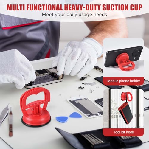 10 Pcs Heavy Duty LCD Screen Suction Cups Repair Kit for iMac, iPhone, iPad, Computer, Tablet