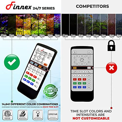 Finnex Planted+ 24/7 LED KLC Aquarium LED Light, Controllable Full Spectrum Fish Tank Light, 30 Inches
