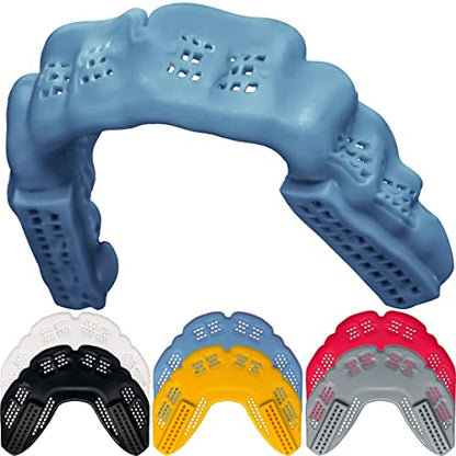 Bulletproof Youth Mouth Guard: Thinnest Most Breathable Kids Mouthguard! - color: Retro Blue Gray, size: YOUTH