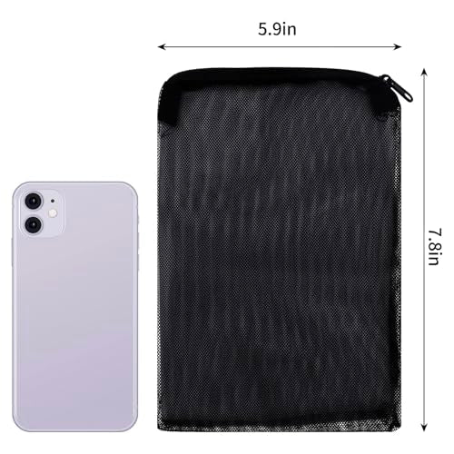 10pcs 7.8 x 5.9 Inch Aquarium Filter Media Bags with Zipper for Activated Carbon, Biospheres, Ceramic Rings
