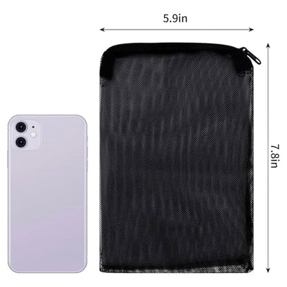 10pcs 7.8 x 5.9 Inch Aquarium Filter Media Bags with Zipper for Activated Carbon, Biospheres, Ceramic Rings