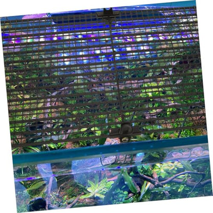 balacoo 4Sets Fish Tank Divider Plastic Grid Separator for Aquarium Escape Panels with Clamps for Fish and Pet Enclosures