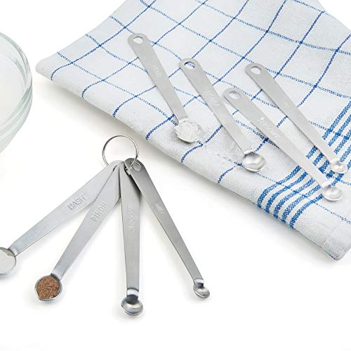 Fox Run Brands 4-Piece Pinch Spoons Measuring, 0.25 x 0.5 x 4.75 inches, Metallic