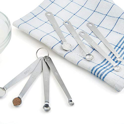 Fox Run Brands 4-Piece Pinch Spoons Measuring, 0.25 x 0.5 x 4.75 inches, Metallic