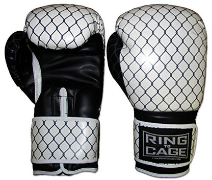 Gym Training Stand-Up Boxing Gloves - color: Cage Printed, size: Large weighs 16oz