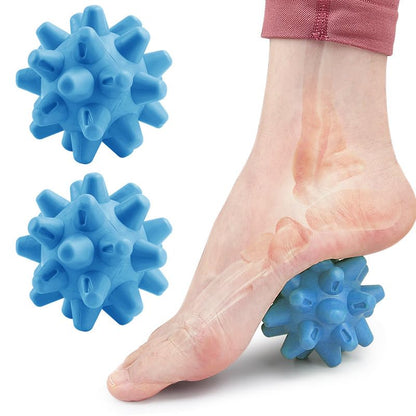 Spiky Massage Roll Balls, Deep Tissue Massager for Myofascial Release, Blue - color: Blue