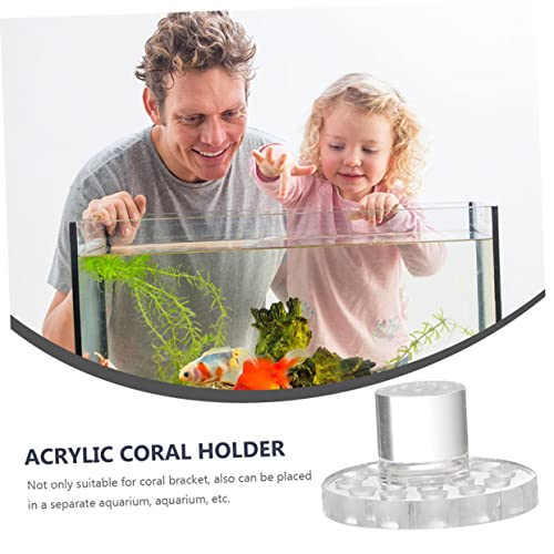 LIOOBO 2sets Acrylic Tank Base Rack for Aquarium Marine Source Decor Smooth Line 10pcs*2