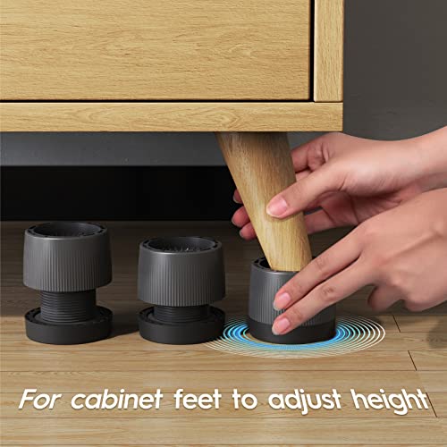 Anti Vibration Pads for Washing Machine, Adjustable Anti-Slip Washer Rubber Isolation Pads, Universal Furniture Pads 4 Packs