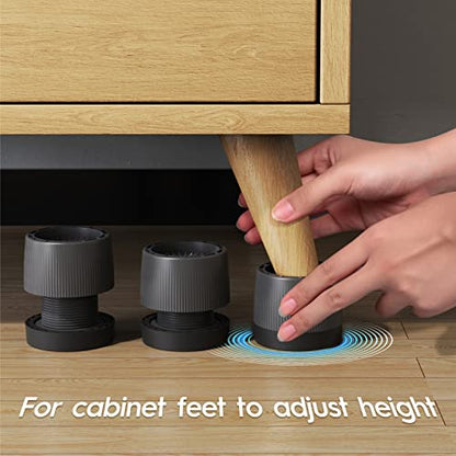 Anti Vibration Pads for Washing Machine, Adjustable Anti-Slip Washer Rubber Isolation Pads, Universal Furniture Pads 4 Packs