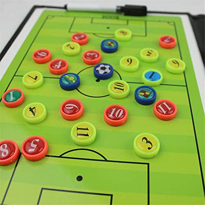 27 Pieces Player Magnets with Number, Premium Magnetic Tactic Board Accessories - Set of 27 Numbered Gel Magnets Pitch for Sports Soccer, Football, Basketball, Baseball, and Hockey Coaches