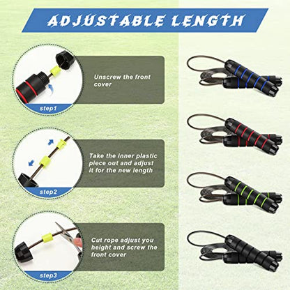 Junkin Jump Ropes bulk for Fitness with Ball Bearings - color: Multicolor