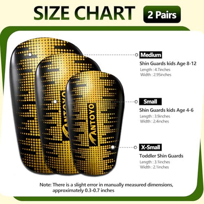 Mini Shin Guards Soccer Kids,Small Protective Gear with Fixed Straps - color: Golden Stars, size: S(H: 3.9 in,W: 2.4 in)