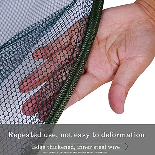 Foldable Fishing Net Hand Casting Cage Crab Net for Fish Shrimp Minnow Crayfish Crab - size: Small-Diameter:31.5inch/80cm