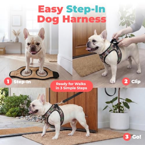 Voyager Step-in Air Dog Vest Harness - Army, X-Large - color: Army/Black Trim, size: XL (Chest: 20.5 - 23")