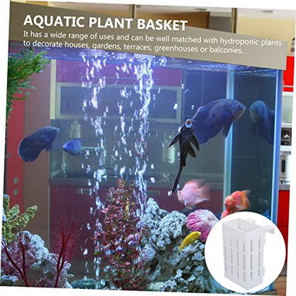 Fish Tank Artificial Plant Holder 3pcs Fixed Plant Baskets for Aquatic Planting
