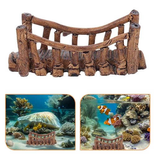 Toddmomy 2PCS Mini Artificial Bridge: Ceramics Bridges Aquarium Ornament - Bonsai House Garden Decor Fish Tank Ornament Micro Landscape