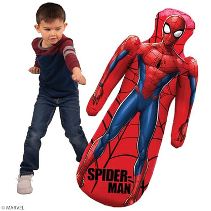 Marvel Spider-Man Shaped Bop Bag - Inflatable Punching Bag, Inflates to 42 Inches