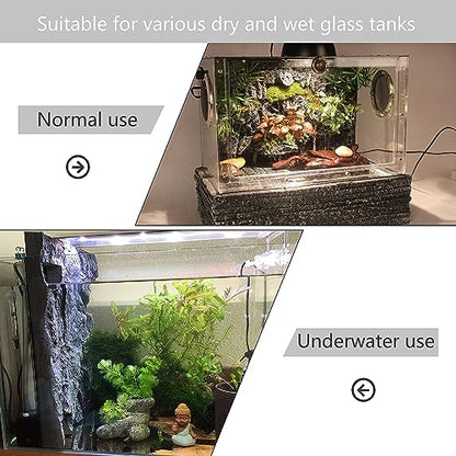 4pcs Rock Terrarium Background,3D Reptile Tank Background Board,Amphibian Stereo Backdrop Wall,Lizard Snake Gecko Spider Chameleon Turtle Fish pet silo Background Decorative Panel - color: brown-11.8"*8.8"（4pcs）