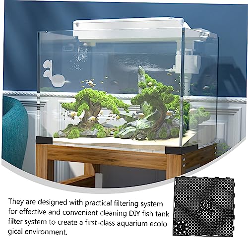 Kisangel 12Pcs Aquarium Divider Board Durable Fish Tank Bottom Trays for Freshwater Filtering Expandable Isolation Plates for Aquatic Supplies and Fish Care
