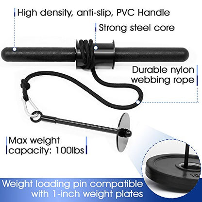 Yes4All Wrist and Forearm Blaster for Grip Strength Training - color: A. Basic - Black