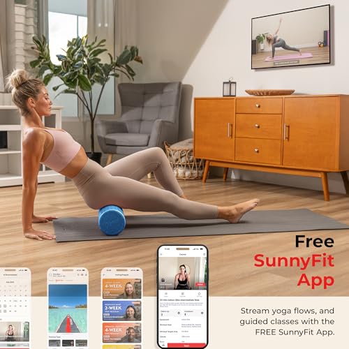 Sunny Health & Fitness 36" Blue High-Density Yoga Foam Roller - color: Blue, size: 36-Inch