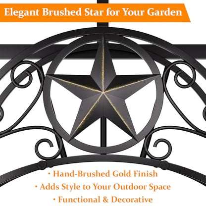 Garden Hose Holder Detachable Water Hose Holders Stand Holds Heavy Duty Freestanding Garden Hose Hanger Storage Rack for Outside Yard Lawn Farm, GoldStar_2