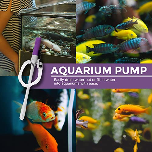 TERA PUMP Auto Stop Sensor Aquarium Water Transfer Pump | Fast 2.4 GPM, Drain Up To 40 Gallon Fish Tanks, Aquarium Water Changer, Drain a 10 Gallon Tank in 5 Minutes
