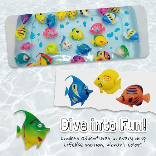 7pcs, Floating, Plastic, Tropical Fish, Aquarium Decoration