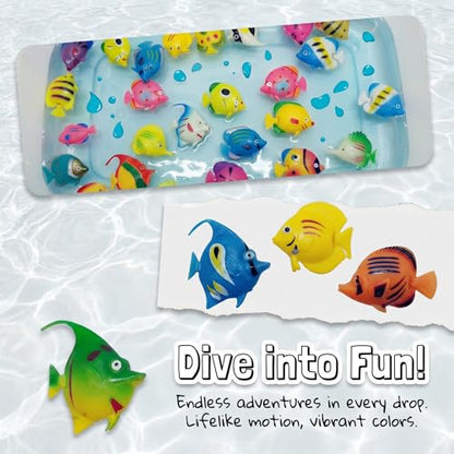 7pcs, Floating, Plastic, Tropical Fish, Aquarium Decoration
