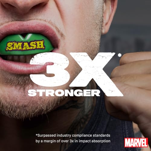 Marvel The Hulk Sports Mouth Guard, Adult Dual Layer Mouthguard with Case - color: The Hulk, size: Adult (12+ Years)