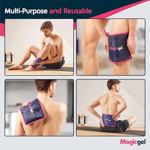 Magic Gel Premium Ice Pack - Reusable Gel Ice Pack (11.8" x 7.8") for Icing Injuries, Pain Relief, Cold Compress for Reducing Swelling - FSA HSA Eligible - | Flexible & Foldable 1 Count (Pack of 1) - style: M - 11.8 x 7.9 inches