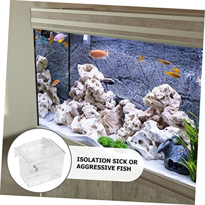 Toddmomy 1pc Fish Breeding Box Aquarium Isolation Case External Hanging Design for Breeding Acclimation Premium Fish Tank Accessory