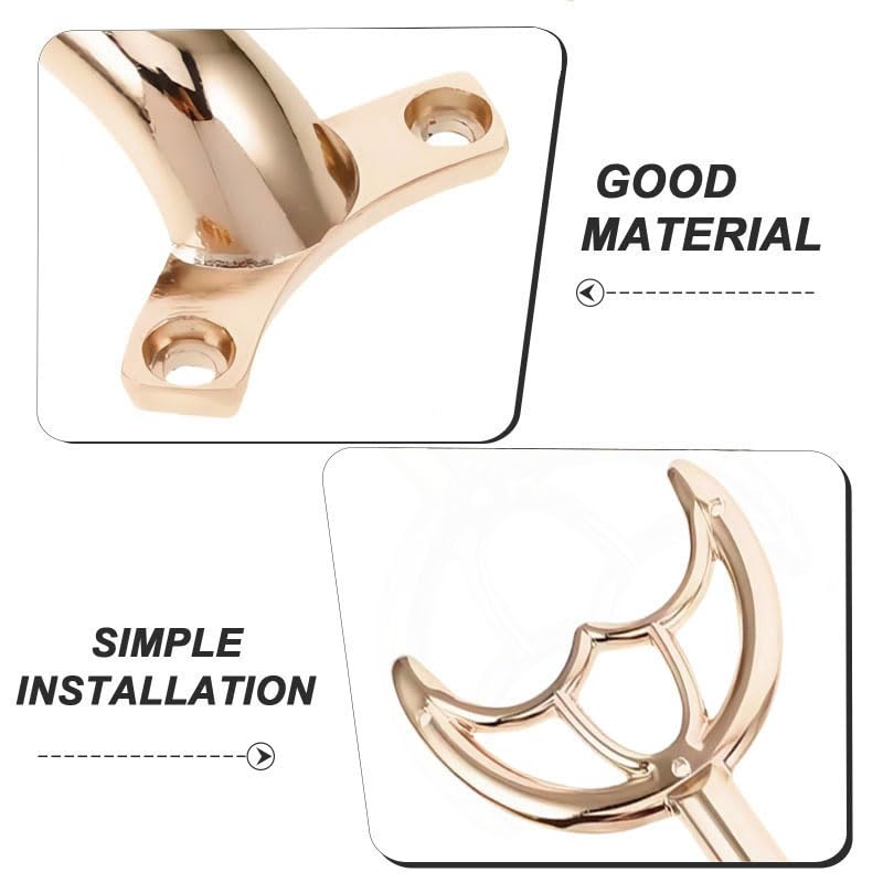 5 Pcs 52’’Ceiling Fan Blades Arms Replacement,Ceiling Fan Blades Arms Replacement Parts Mounting Bracket Kit for Replacing The Worn Fan Blades,Keep The Balance and Good Performance (Rose Gold) - color: Rose Gold