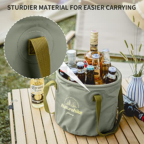Naturehike Multifunctional Collapsible Water Basin, Folding Tub, Portable Bin, Lightweight Foldable Bucket with Handles for Camping, Dish Washing, Laundry, Fishing, Hiking
