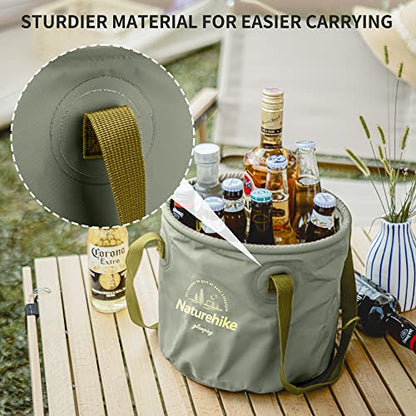 Naturehike Multifunctional Collapsible Water Basin, Folding Tub, Portable Bin, Lightweight Foldable Bucket with Handles for Camping, Dish Washing, Laundry, Fishing, Hiking