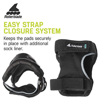 Rollerblade Skate Gear Knee Pad Protective Gear, Unisex, Multi Sport Protection, Black - size: Large