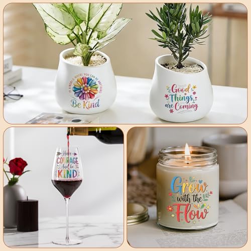 UV DTF Cup Wrap Transfer Stickers for Tumblers and Glasses, 2 Sheets Positive Quotes Rub On Decals for Cups, Mugs, Water Bottles - style: Positive Quotes