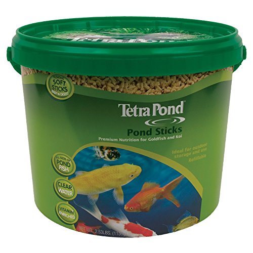 TetraPond Pond Sticks, Pond Fish Food, For Goldfish And Koi, 2.53 Pounds - size: 2.53 Pound (Pack of 1)